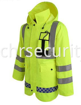 Hi-vis reflective safety coat